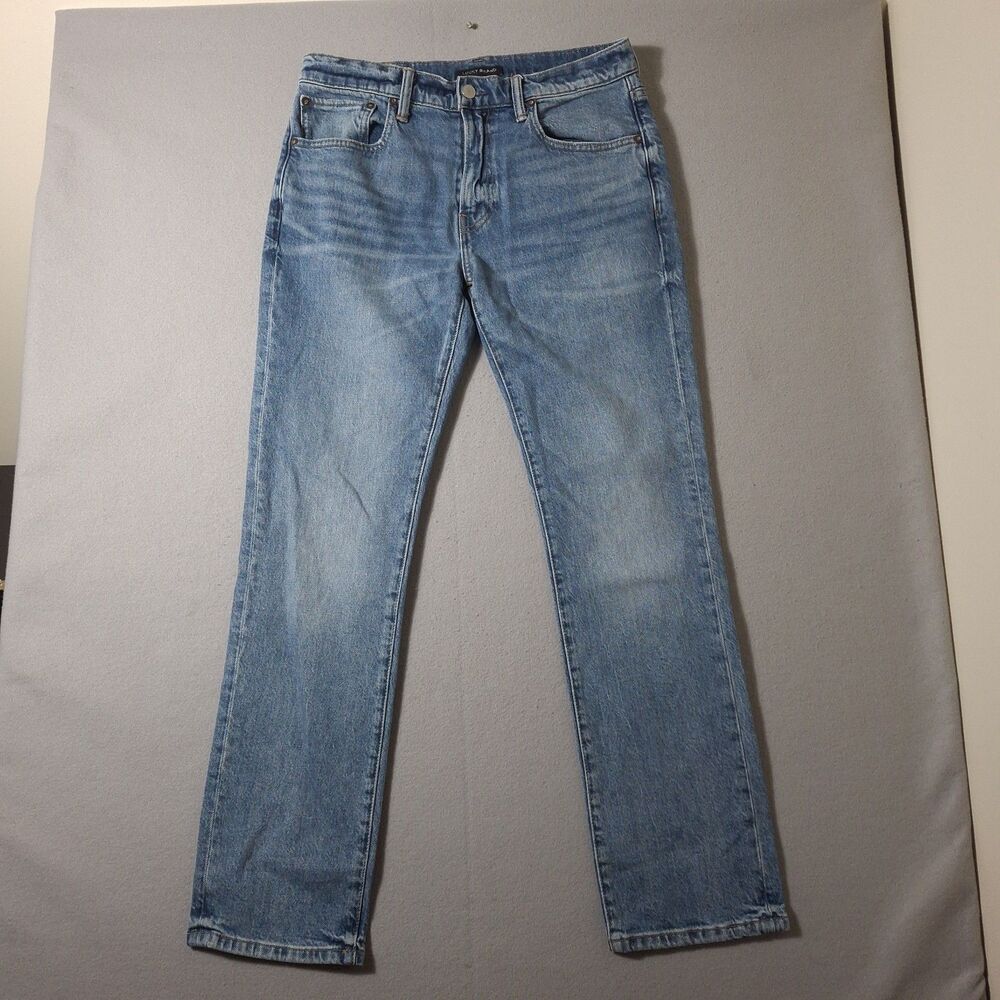Lucky Brand 223 Straight Jeans Mens 30x30 Blue Stretch Denim Light Wash